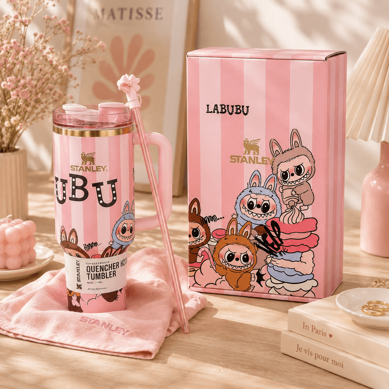 Pink Mischief Insulated Tumbler Gift Set