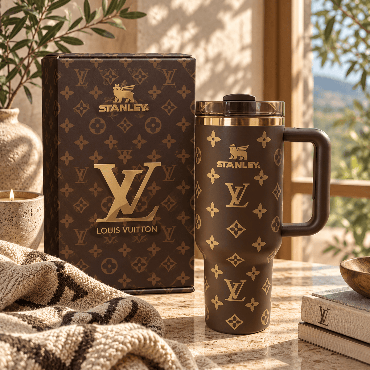 Mocha Gold Statement Tumbler