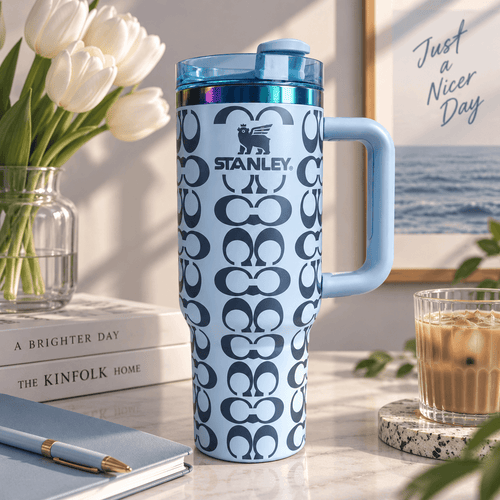 Sky Blue Signature Tumbler