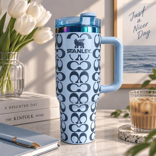 Sky Blue Signature Tumbler