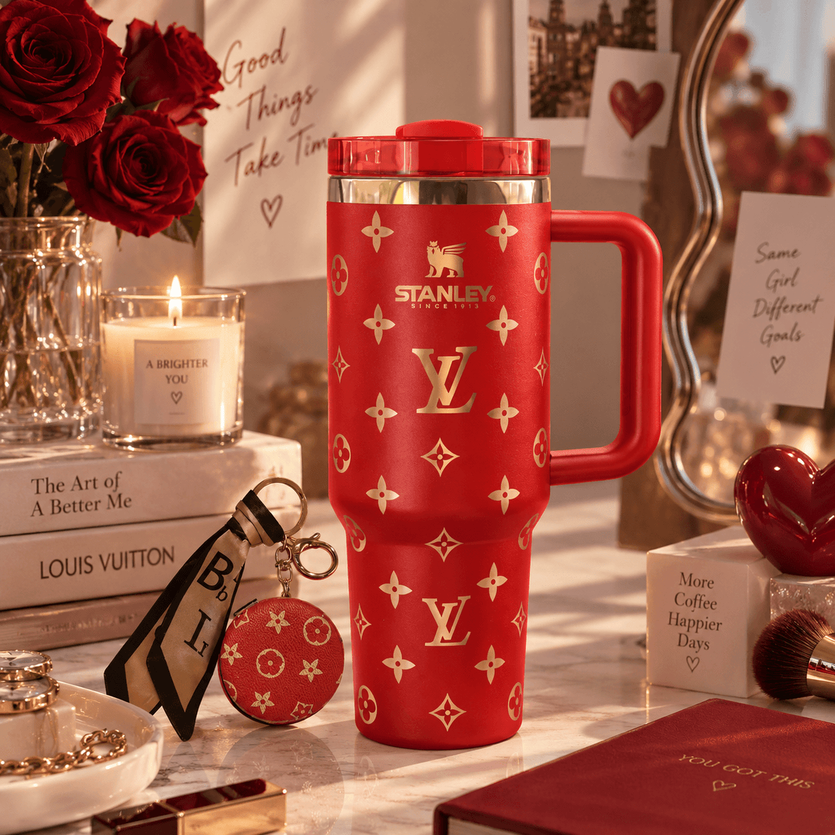 Red & Gold Statement Tumbler