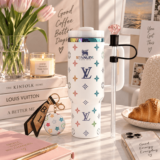 Colorful White Statement Tumbler
